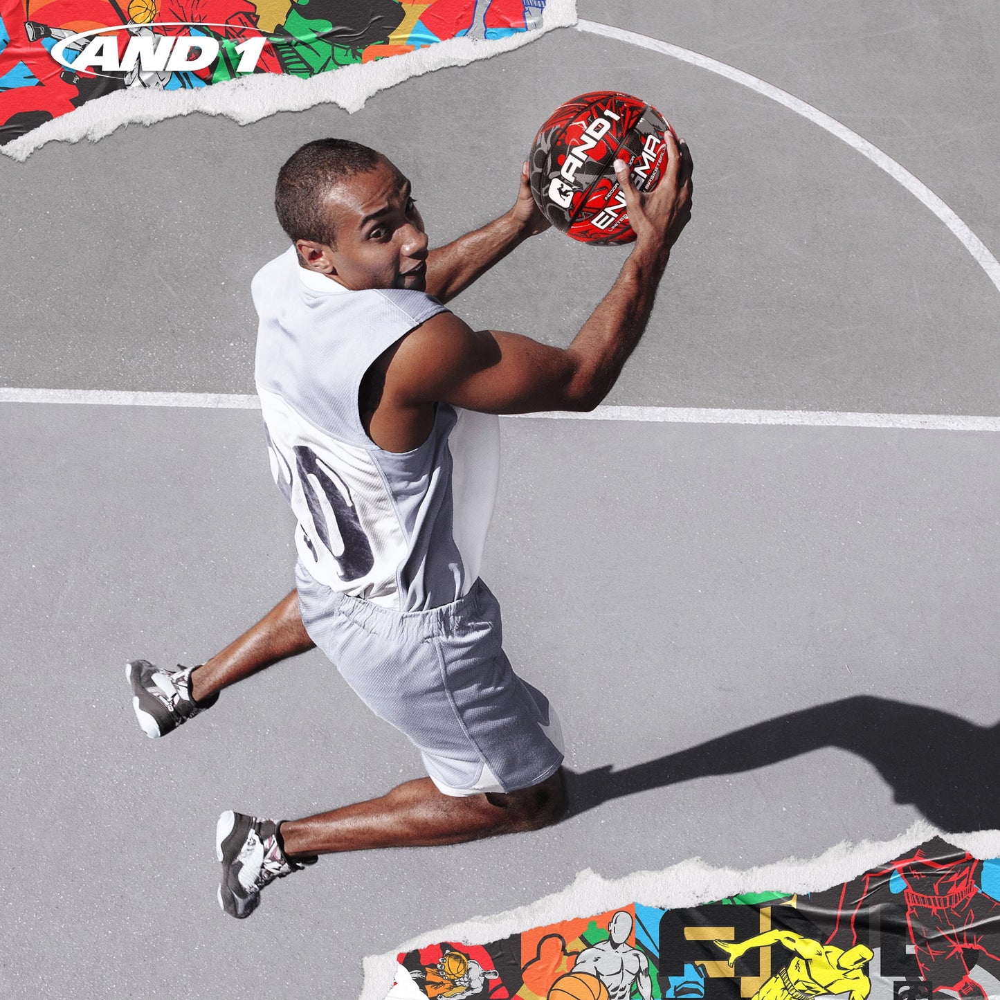 Enigma Rubber Basketball: Official Regulation Size 7 (29.5 Inches) Street Basketball - Deep Channel Construction Streetball, Made for Indoor Outdoor