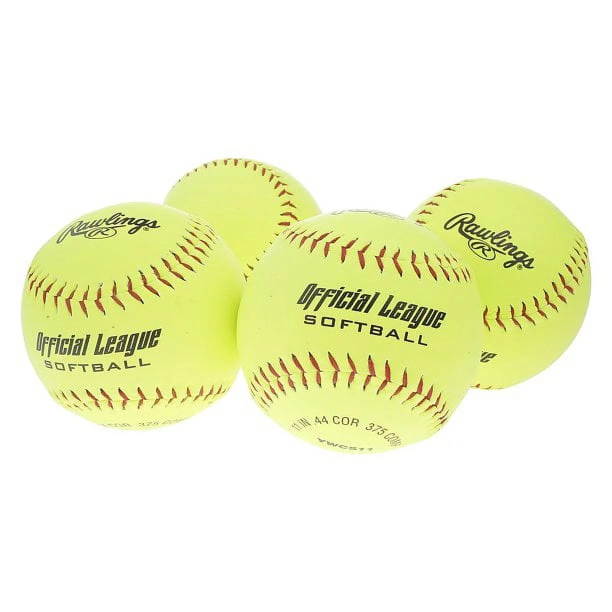 (8 Pack) NCAA Recreational Fastpitch Softballs, 11 Inch, 4 Count